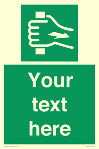 Custom Pull Bar Sign